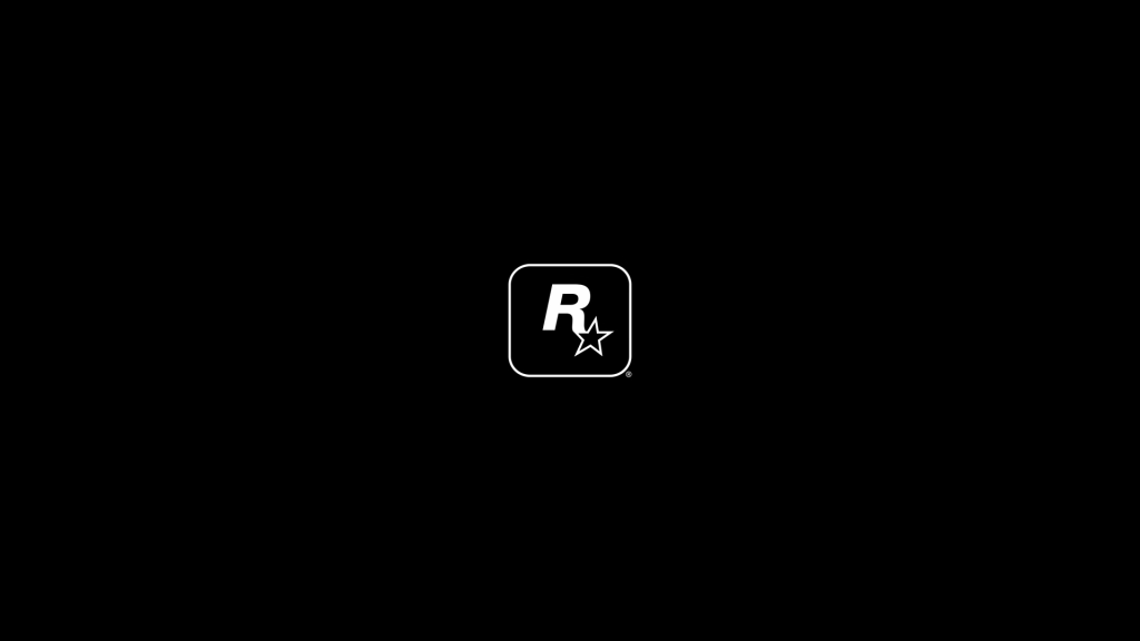 The Rockstar Games logo appearing over a black background.