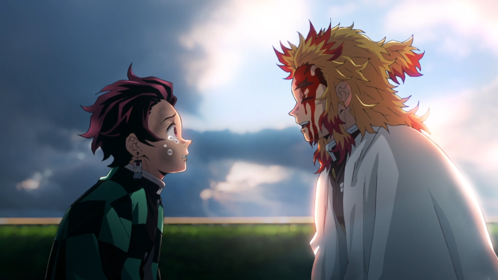 a still from the demon slayer anime movie