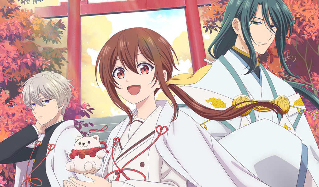 Mikoto, Touta, and Nagi as seen in the official illustration for the anime the failure of god school