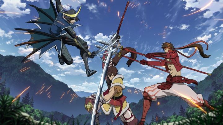 3 men fighting in Sengoku Basara