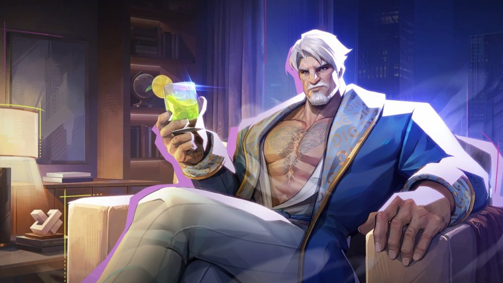 Marvel Rivals MVP animation screenshot showcasing Magneto's Pajama Party skin, Master of Slumber.