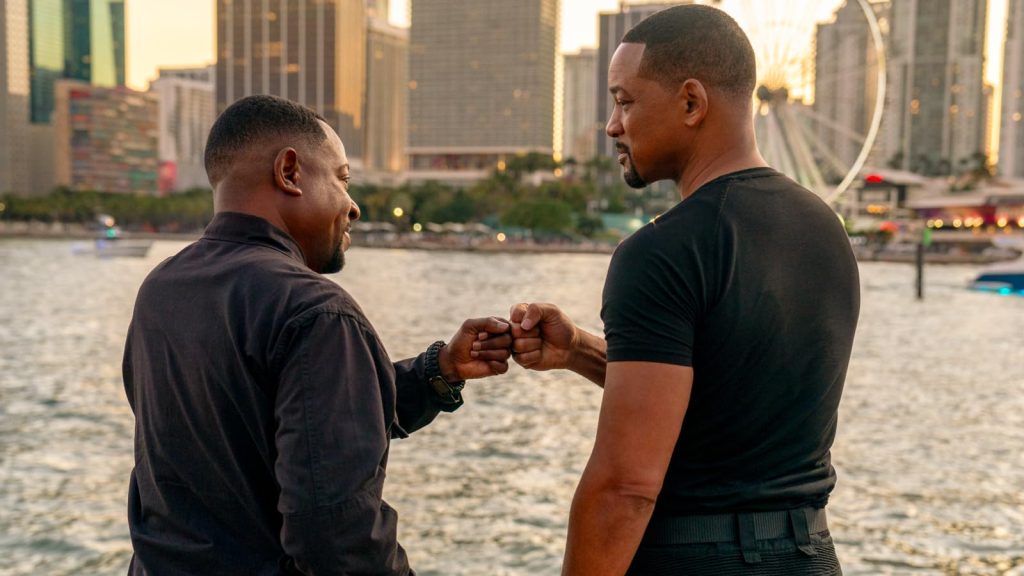 Mike and Marcus fo a fist bump