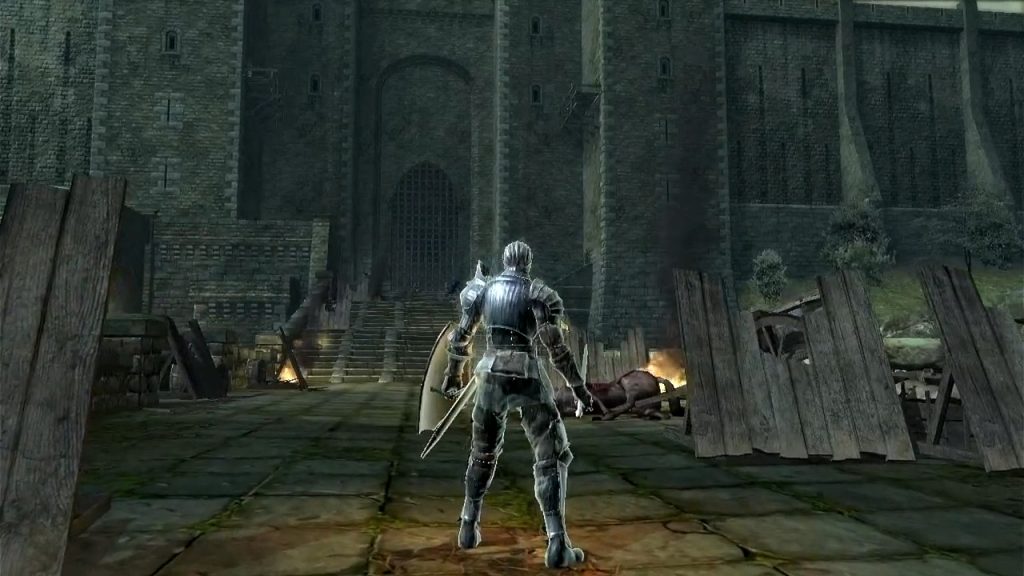 A gameplay screenshot of Demon Souls, running on the PS3.
