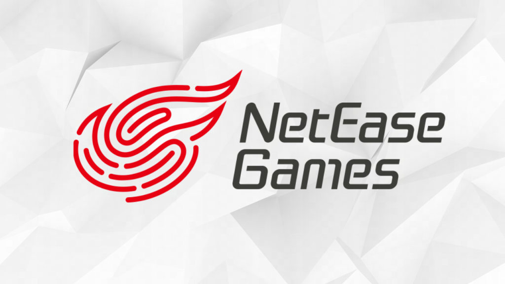 The official NetEase Games logo appearing over a white-and-gray background.