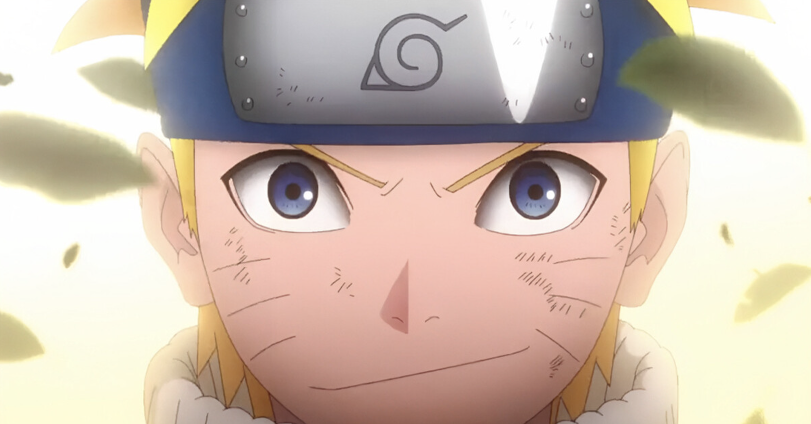 Hình ảnh dường như cho thấy Naruto Uzumaki từ loạt phim hoạt hình Naruto, với chiếc băng đô màu xanh đặc trưng có biểu tượng Làng Lá, mái tóc vàng dựng đứng và những vết râu trên má.