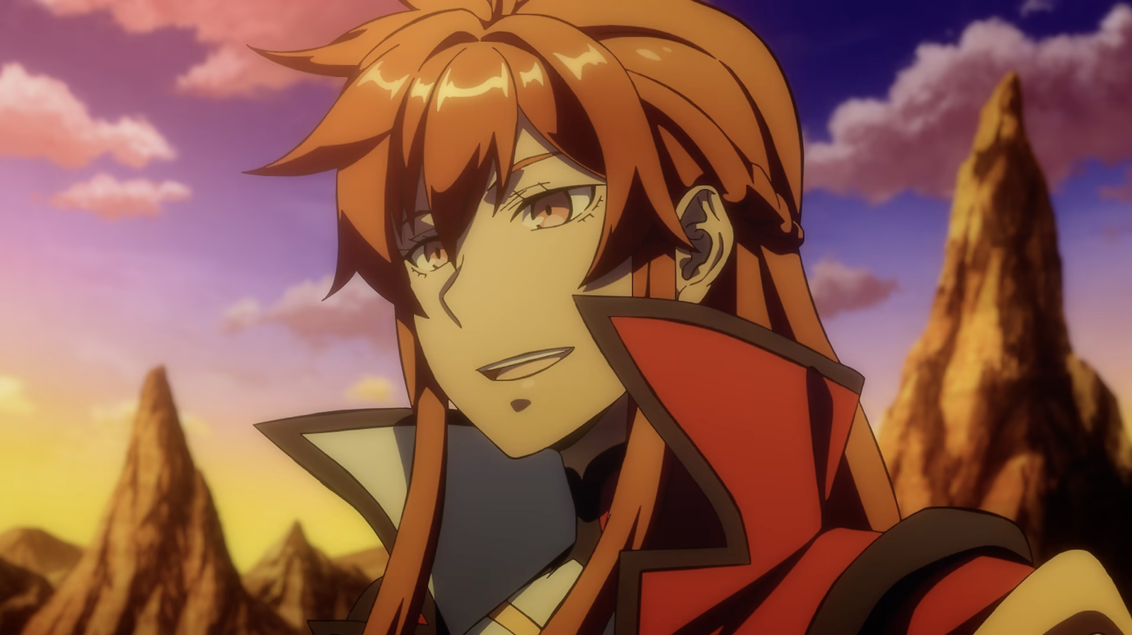 The image shows a character, Yura, from the TV anime adaptation of Overgeared (Tempest ~Item no Chikara~), directed by Ayako Kono at studio J.C.Staff.
