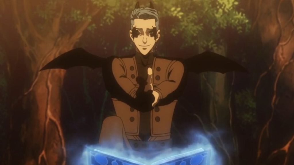 Sivoir Snyle in Black Clover using his magic