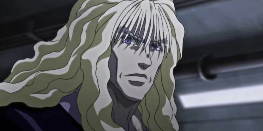 The image shows Silva Zoldyck, an assassin and the head of the Zoldyck family in the anime and manga series Hunter × Hunter.