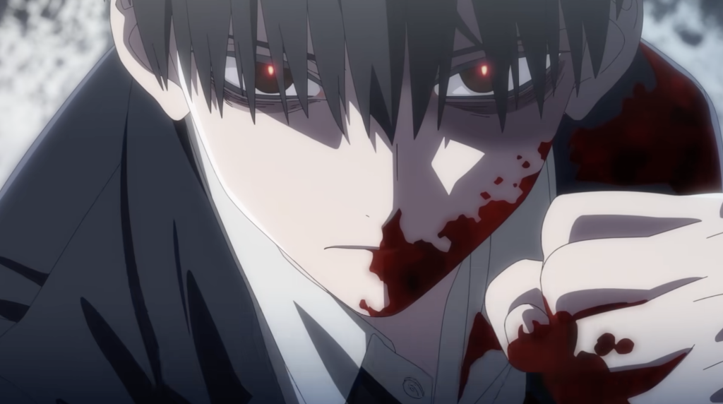 The image shows a promotional key visual of the protagonist Yu from The Boxer anime adaptation, announced by Crunchyroll at New York Comic Con 2026.