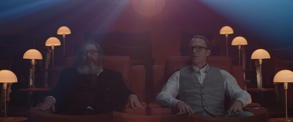 (L - R) James Spader and Paul Bettany in VisionQuest exclusively on Disney+.
