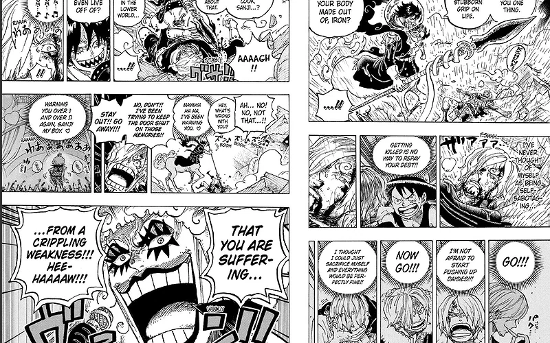 The ending of One Piece Chapter 1195