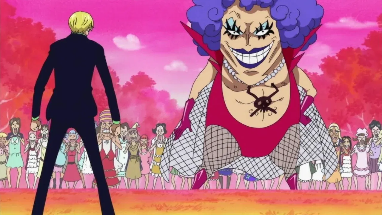 Một cảnh trích từ loạt phim hoạt hình One Piece, cho thấy Sanji và Ivankov | Nguồn: Toei Animation