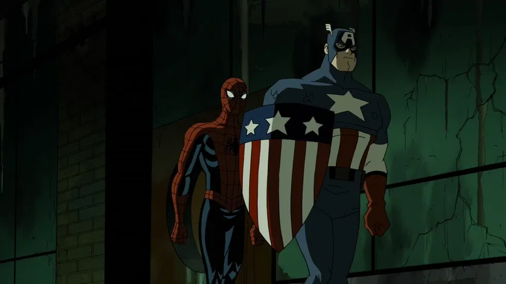 Drake Bell's Spider-Man with Captain America