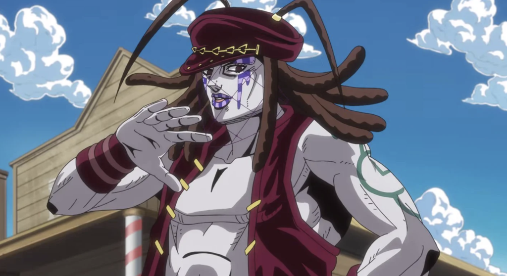  Steel Ball Run. Terrorist from Naples/Italy and a subordinate working for Funny Valentine.