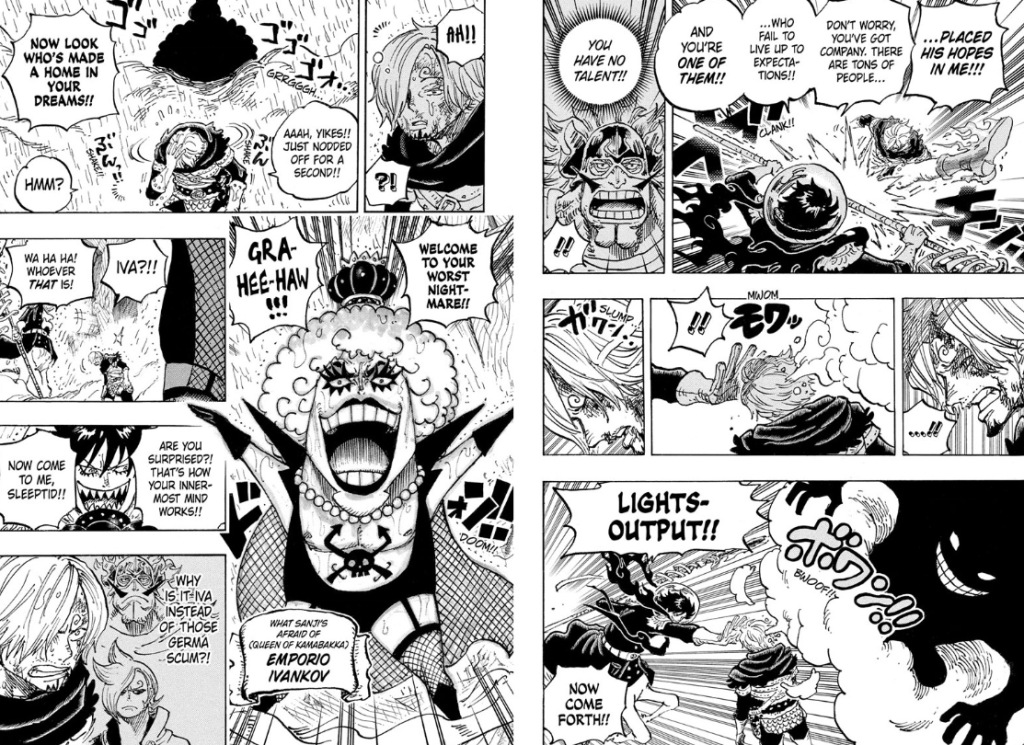 Sanji remembers his Vinsmoke past in One Piece Chapter 1196. 