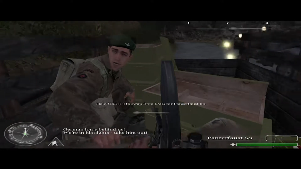 An in-game screenshot from Call of Duty.