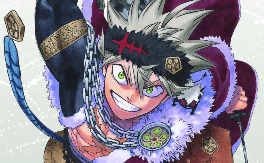 The image shows an illustration of Asta from the anime and manga series Black Clover, featured on the cover of the upcoming digital artbook Black Clover 'Digiga', set for release on November 10, 2026.