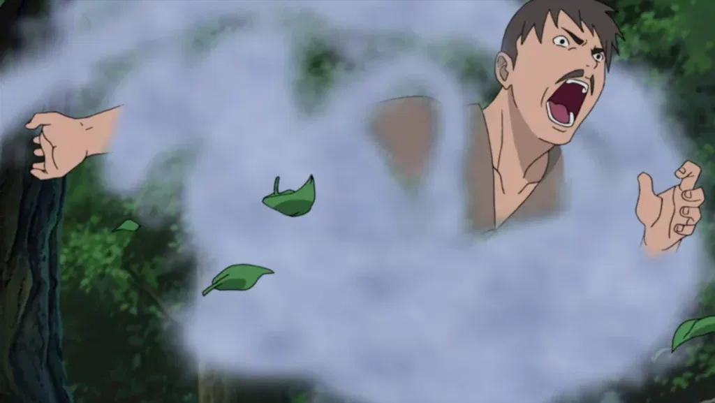 Gotta, the leader of the Iburi clan from Naruto Shippuden. 
