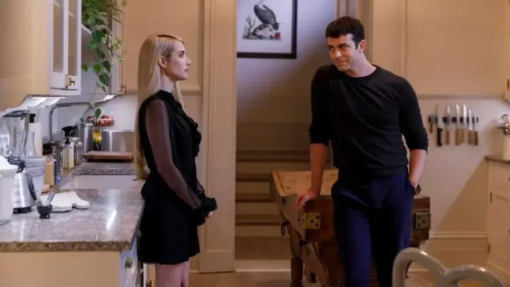 American Horror Story 13 Episodes 11-12 Recap: The Coven's Plan Goes Horribly Wrong 9 Emma Roberts as Madison and Joey Pollari as Ben in American Horror Story: 13