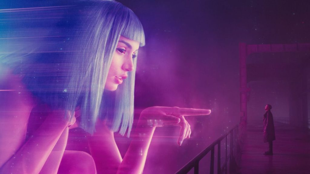 Joi and K in Denis Villeneuve's movie