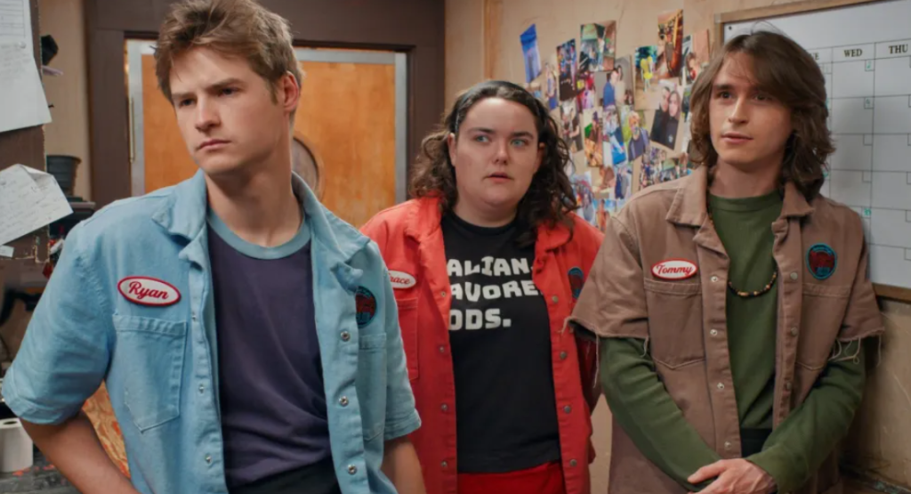 Forget The Paper, Netflix’s New 14-Episode Mockumentary is Officially The Next Office 4 Ryan Micho, Grace Reiter and Tommy Armstrong of Minimum Wage